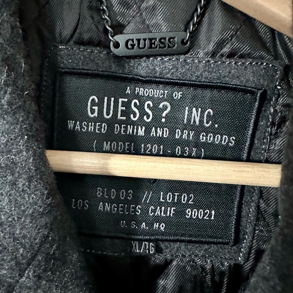 GUESS Men's Charcoal Peacoat - Picture 3 of 3